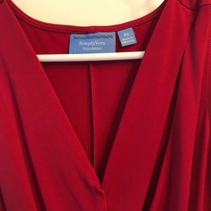 Simply Vera red dress. Small petite